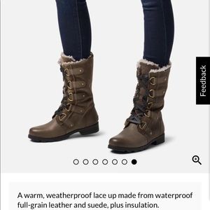 Sorel emelie lace up waterproof boots
